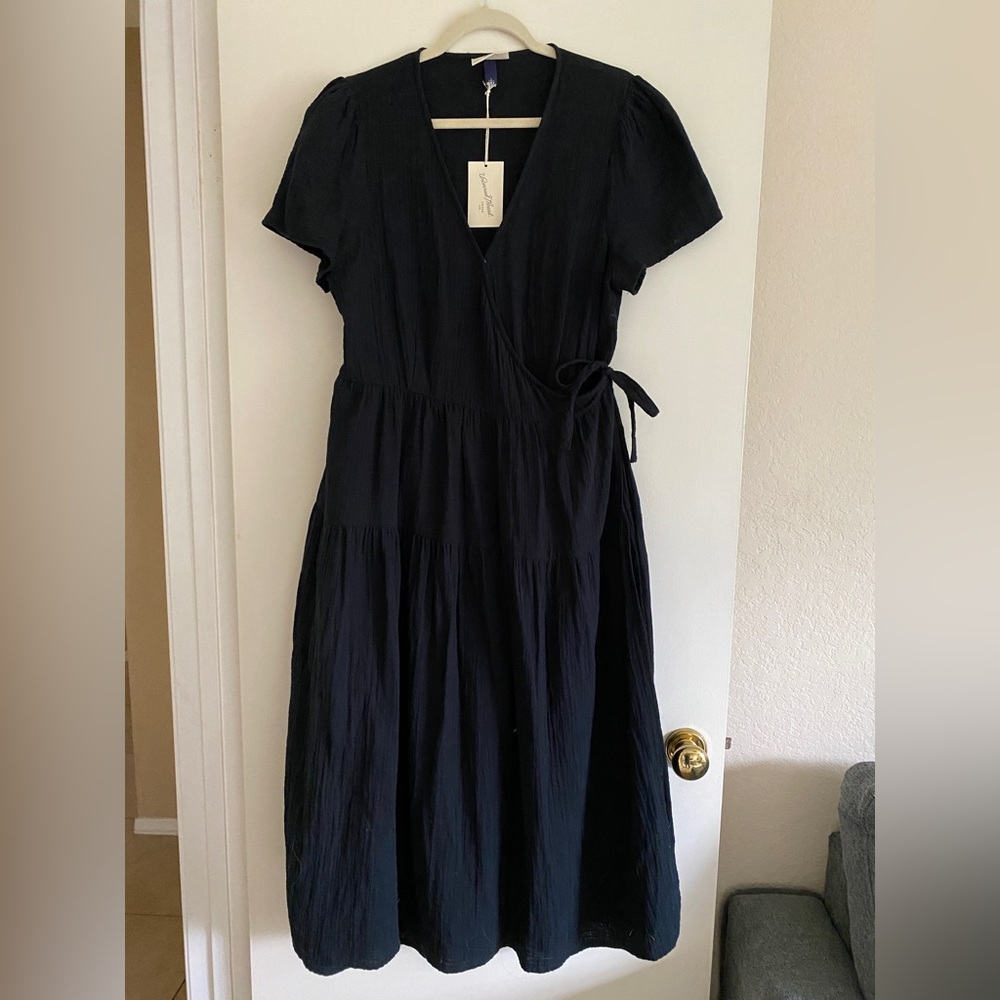 Universal Thread Black Wrap Dress